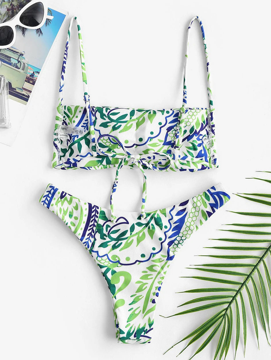 Bikini Bandeau - Tropical Glow