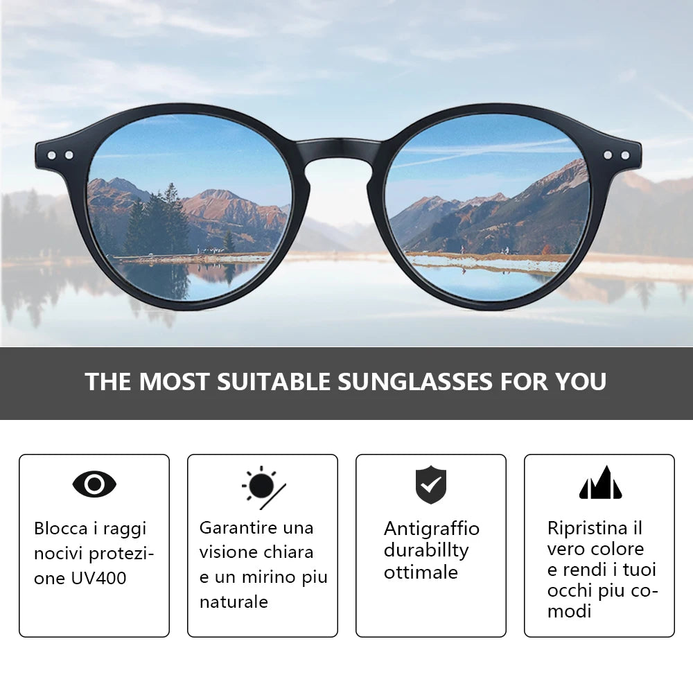 Lunettes Vintage Polarisées – Style Retro Chic.
