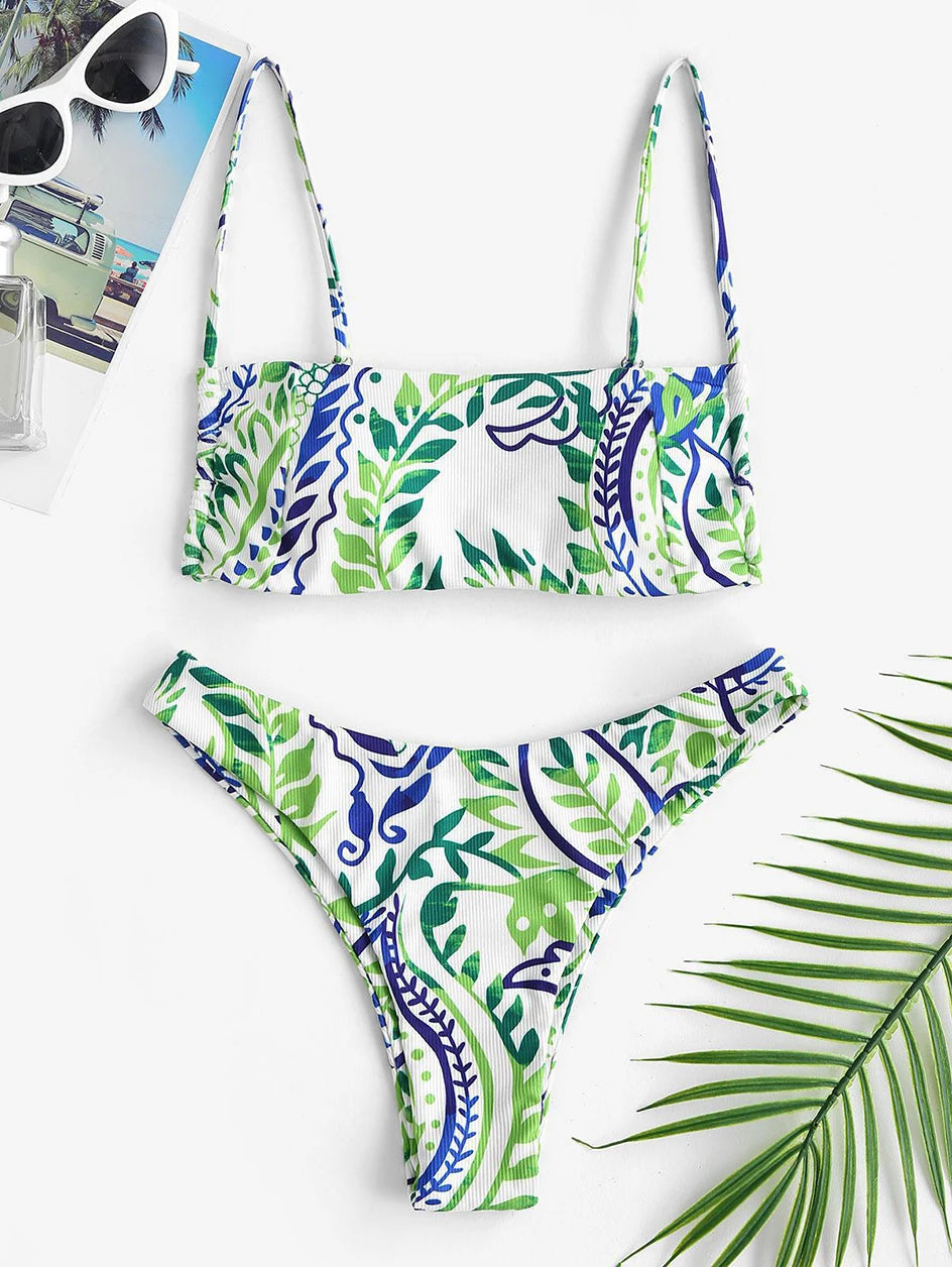 Bikini Bandeau - Tropical Glow